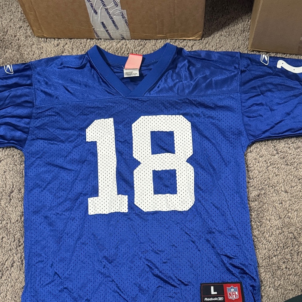 Reebok Royal Blue Jersey with White Number 18